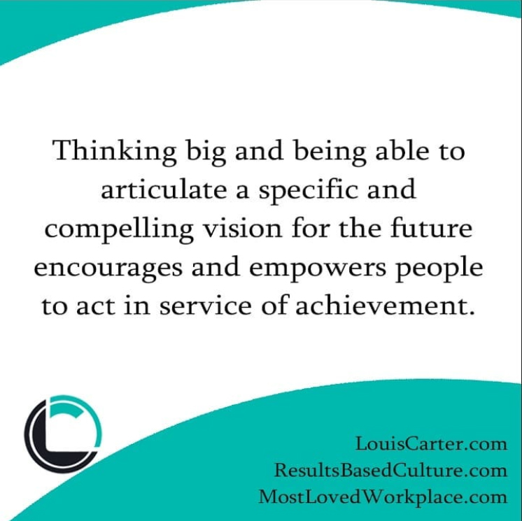 Thinking Big and being able to articulate