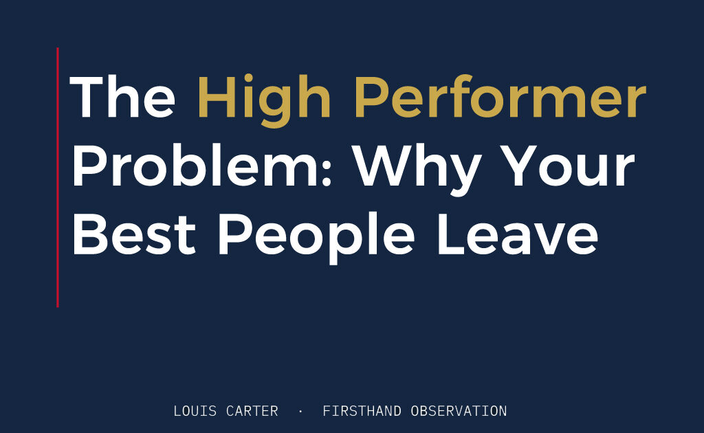 What High Performers Actually Need to Stay
