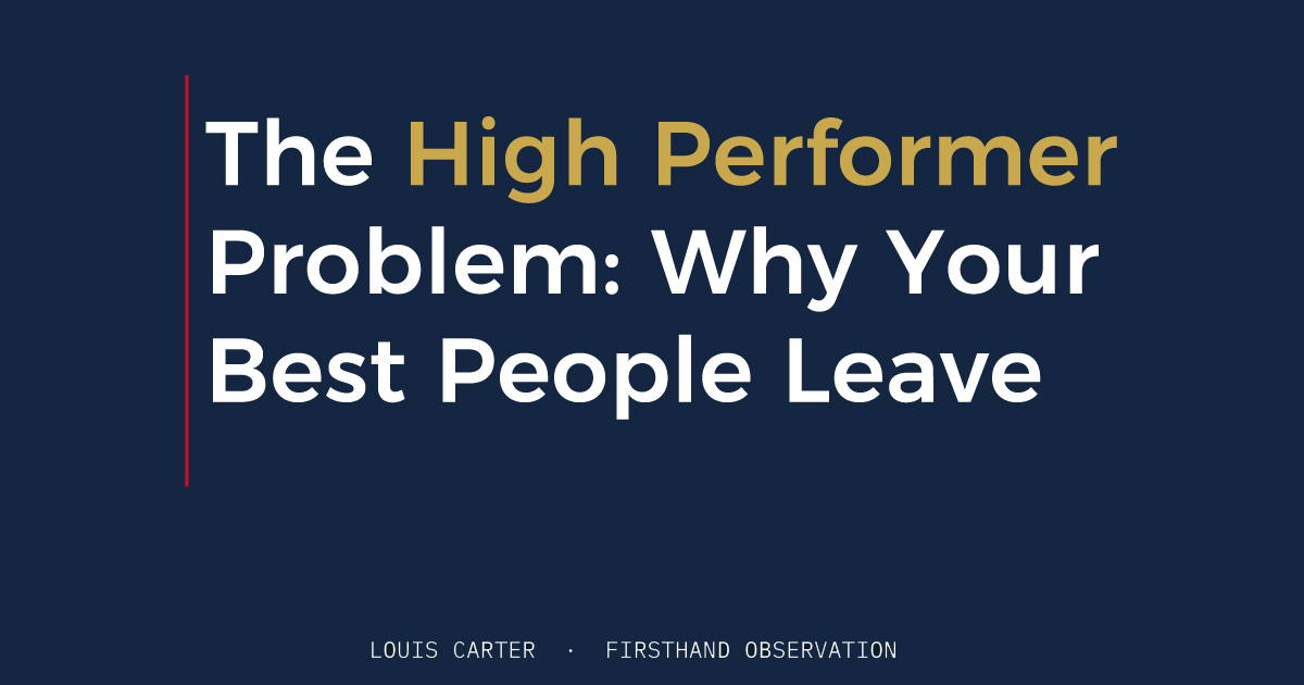What High Performers Actually Need to Stay