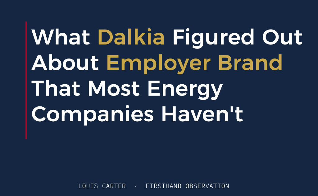 What Dalkia Figured Out About Employer Brand That Most Energy Companies Haven't