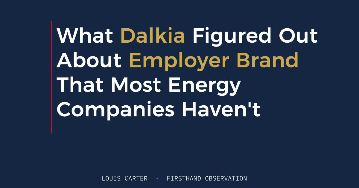 What Dalkia Figured Out About Employer Brand That Most Energy Companies Haven't
