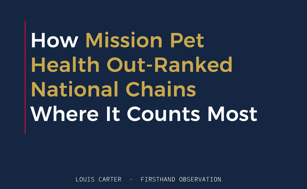 How Mission Pet Health Out-Ranked National Chains Where It Counts Most