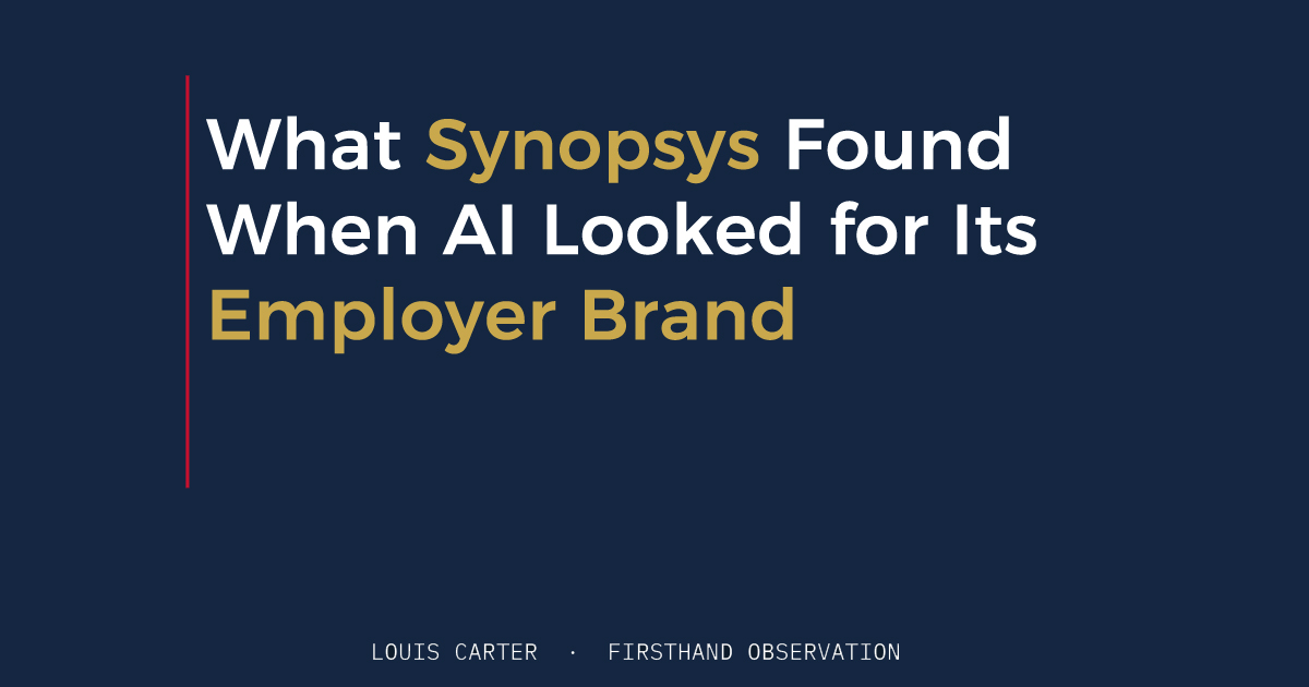 What Synopsys Found When AI Looked for Its Employer Brand