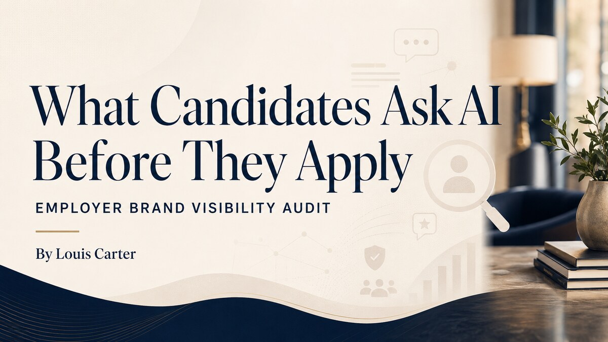 Employer brand visibility audit: what candidates ask AI before they apply, by Louis Carter